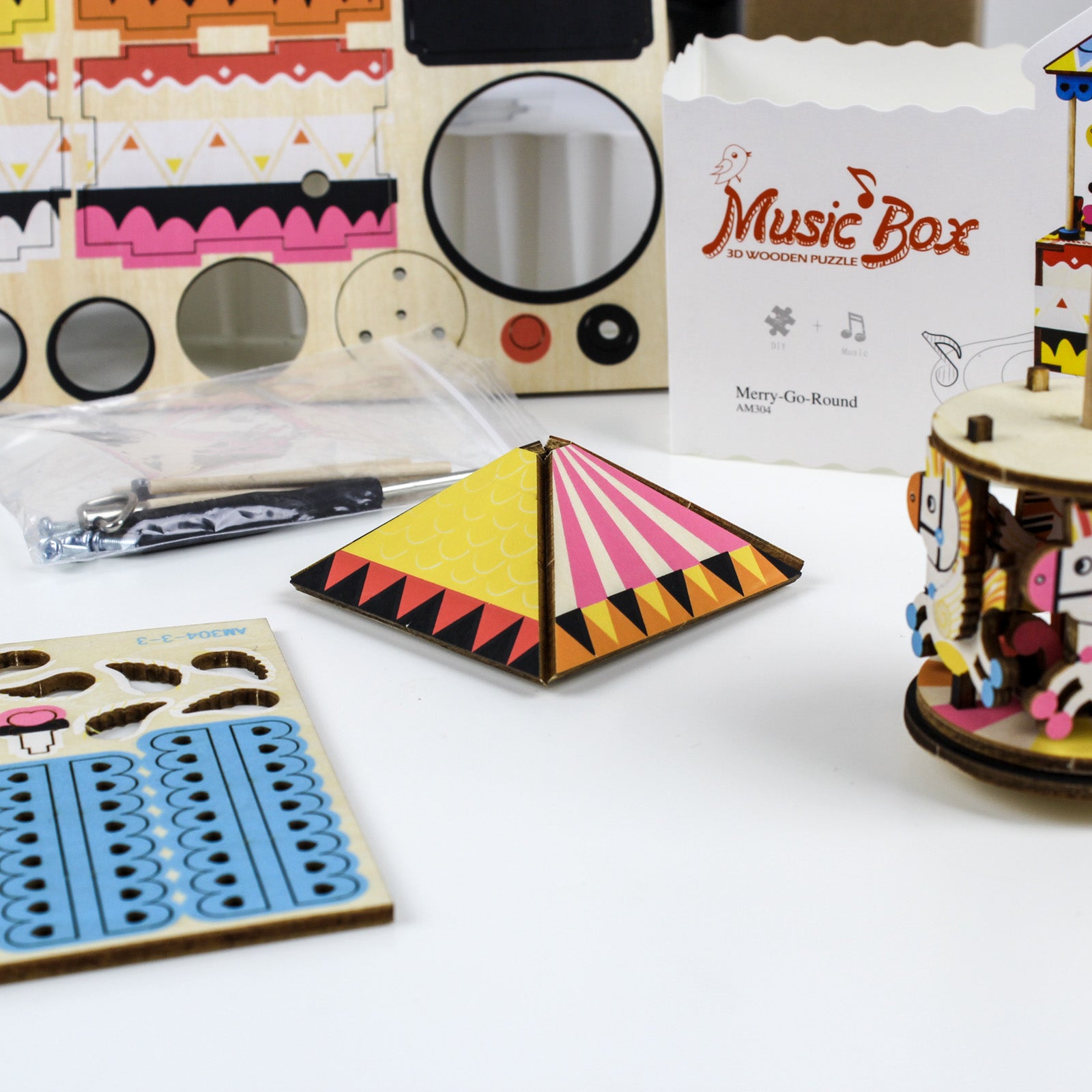 Robotime Australia: Merry-Go-Round Music Box – DIY Kits